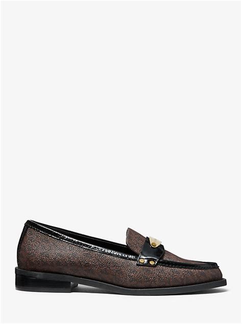 michael michael kors finley loafers|Michael Kors snakeskin flats.